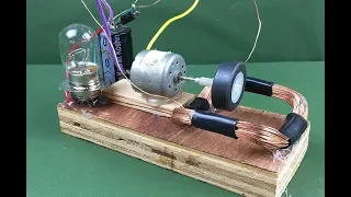 100% Free energy self running machine generator using dc motor 2018 - Science New experiment