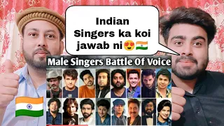 Real Voice Without Autotune Indian Male Singers Battle Of Voice | Pakistani Real Reactions |