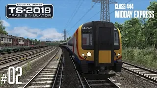 Train Simulator 2019 || Southampton-Bournemouth | Class 444 | Midday Express