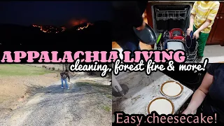 FOREST FIRE, CLEANING, EASY CHEESECAKE| APPALACHIA LIVING