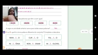 Português. " Revisão letra R e S no meio das palavras, Memória em Jogo, Gênero Textual: Conto".