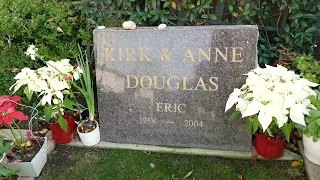 Kirk Douglas Anne Eric Graves Pierce Brothers Cemetery Westwood LA California USA December 27, 2023