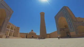 Bukhara. Old City cycling tour. Summer. 4K. Прогулка по старому городу на велике. Бухара