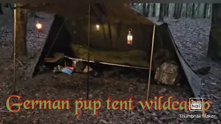 German army flecktarn pup tent wildcamp