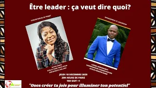 Atelier leadership : Être leader  ça veut dire quoi?