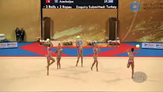 Bulgaria (BUL) - 2018 Rhythmic Worlds, Sofia (BUL) - Qualifications 3 Balls + 2 Ropes