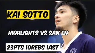 Kai Sotto vs San En Neophoenix 23 Pts10 Rebs 1 Asts #kaisotto #kaisottolatestupdate #gilas #kaiju