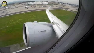 UNBELIEVEABLE silence! HUGE A320neo P&W engine POWERFUL takeoff! [AirClips]