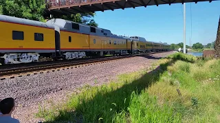 Big Boy  rolling into Cedar Rapids, Iowa. 7-29-2019