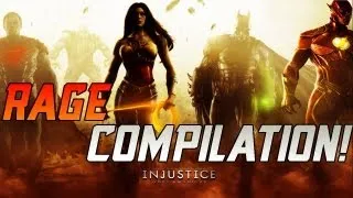 Injustice - Gods Among Us - Rage Compilation!