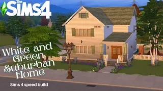 WHITE AND GREEN SUBURBAN | THE SIMS | SPEED BUILD | NO CC | SIMS SPEED BUILD |