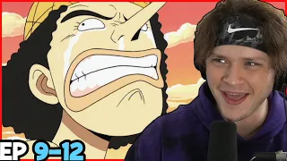 THE STRONGEST PIRATE CAPTAIN - USOPP!!!!! || One Piece Episode 9-12 Reaction