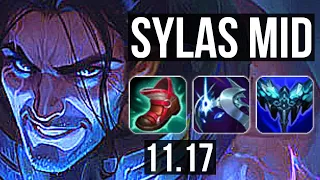 SYLAS vs KASSADIN (MID) | 6 solo kills, 1.5M mastery, Legendary, 14/4/8 | EUW Diamond | v11.17