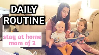 DAILY ROUTINE OF A MOM OF 2 | STAY AT HOME MOM SCHEDULE | Erika Ann