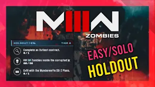 Holdout (Act 3 Tier 4) | MW3 Zombies GUIDE | Quick/Solo | MWZ Mission Tutorial