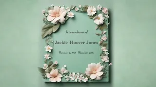 In Remembrance of Jackie Hoover Jones -- Desert Cross Lutheran Church