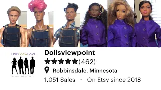 🎥Review/Unboxing of Doll Fashions by DollsViewPoint for Barbie, Ken, The Fresh Dolls, Adonis etc.