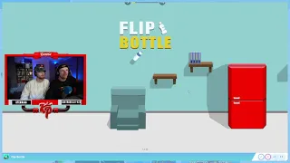 Enzo En Thijs Spelen 'Flip Bottle'!!! | Live Op Twitch Stream