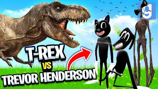 So I made Trevor Henderson Creatures fight Dinosaurs... (Garry's Mod Sandbox) | JustJoeKing