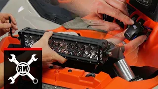 How To Install the Tusk Shock Tower LED Light Bar Kit on a Can-Am Maverick X3