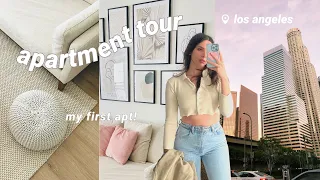 LA APARTMENT TOUR: $2600 1 bed apt in downtown LA 💫 🧸 my first solo apt!