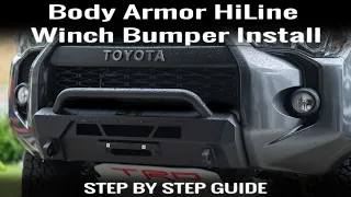 5th Gen 4Runner - Body Armor HiLine Winch Bumper Install