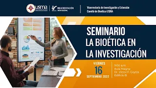 Seminario: La bioética en la investigación