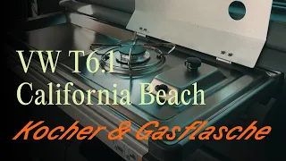 VW T6.1 California Beach: Herd & Gasflasche | Off by CamperBoys 2024