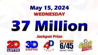 May 15, 2024 - WEDNESDAY PCSO Lotto Daily Result