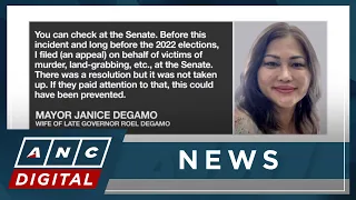 Wife of slain governor appeals to PH gov't to address violence in Negros Oriental | ANC