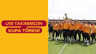 Elit U19 Gelişim Ligi'nde şampiyon olan U19 Takımımızın kupa töreni