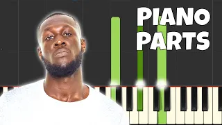 Stormzy - Firebabe - PIANO PARTS Only - Tutorial