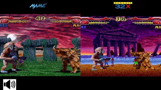 Primal Rage Arcade VS 32X Console VS Console