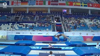 Anzhela BLADTCEVA (RUS) -2021 junior European Champion, Trampoline