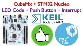 STM32 Nucleo Tutorial 2- Interrupt, PUSH Button and LED code generation using STM32CubeMx
