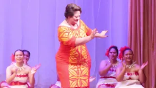 Lili o le Vao Malietoa Thomsen Miss Samoa 1994 performing her Taiga o le Sua talent