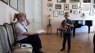 Master class of Alexandra Petrova (saxophone)