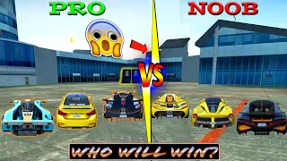 Noob Car Vs Pro Car Highest Jump Challenge - Extreme Car Driving Simulator - Car Games