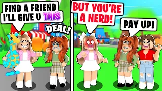 Rich Girl Said Her *NERD SISTER* Would NEVER Make Friends... She Regretted It! (Roblox Adopt Me)