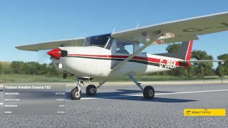 Cessna 152 Radio Navigation Example in Microsoft Flight Simulator 2020