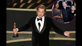 Brad Pitt Dedicates His Oscar to His Kids During Emotional Speech