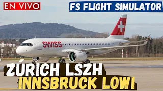 ✈️ MSFS 2020 EN VIVO 🔴 | ZÚRICH LSZH HACIA INNSBRUCK LOWI