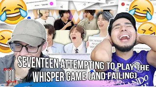 seventeen attempting to play the whisper game (and failing) | NSD REACTION