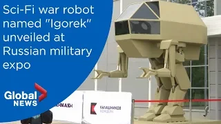 Kalashnikov military robot unveiled at Russian arms expo