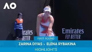 Zarina Diyas v Elena Rybakina Highlights (1R) | Australian Open 2022