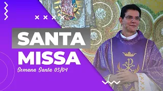 SANTA MISSA AO VIVO | SEMANA SANTA | 05/04/23 | @PadreManzottiOficial