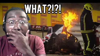 FIRST TIME WATCHING | Grosjean's Insane Fireball Crash | Formula 1: Drive To Survive S3  *WOW*