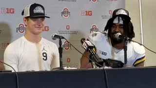 Ohio State - Michigan postgame presser: JJ McCarthy, Donovan Edwards, Cornelius Johnson