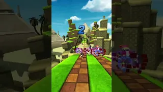 Playing sonic forces speed battle! With my friend!! ( shadow part)