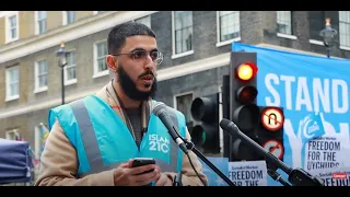 Ali Dawah Speech at stand for Uyghur protest